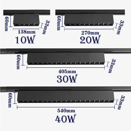 plafonnier cree led rail éclairage pour magasins et intérieurs modernes