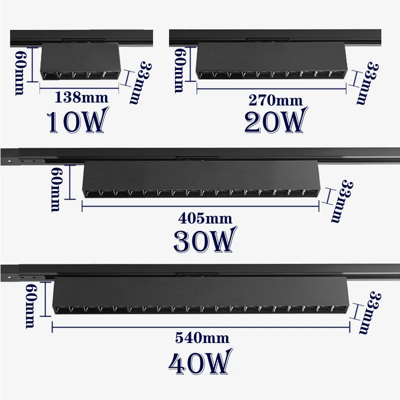 plafonnier cree led rail éclairage pour magasins et intérieurs modernes - vue 11 sur 22