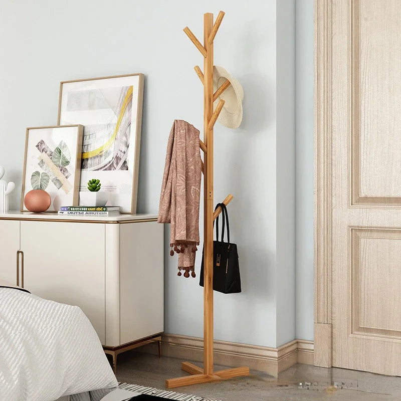 porte-manteau en bois massif design moderne et pratique - vue 3 sur 20