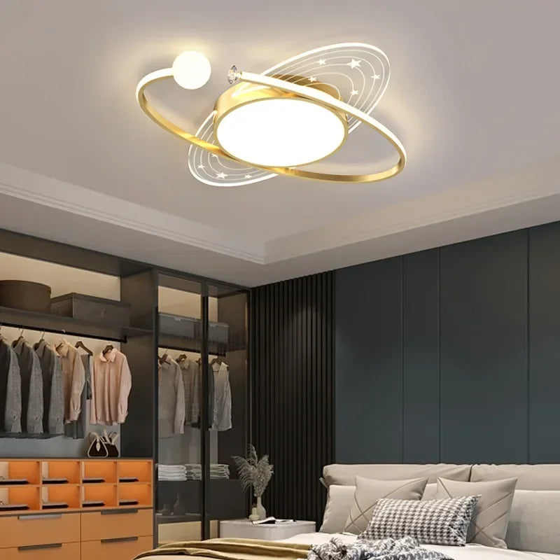plafonnier nordique moderne avec leds pour décoration maison