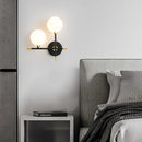 applique murale led moderne en boule de verre pour éclairage intérieur