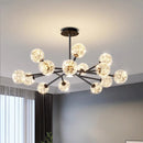 lustre décoration intérieur avec lampes suspendues fantaisie