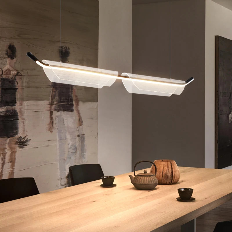 Minimalist designer pendant light for modern restaurant or bar - vue 4 sur 18