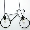 suspension modernes en fer forme vélo pour décoration maison
