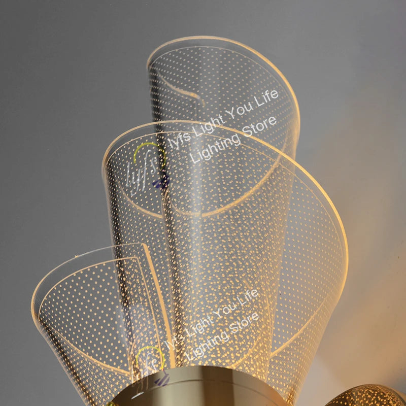 Applique murale LED nordique luxe - vue 6 sur 9