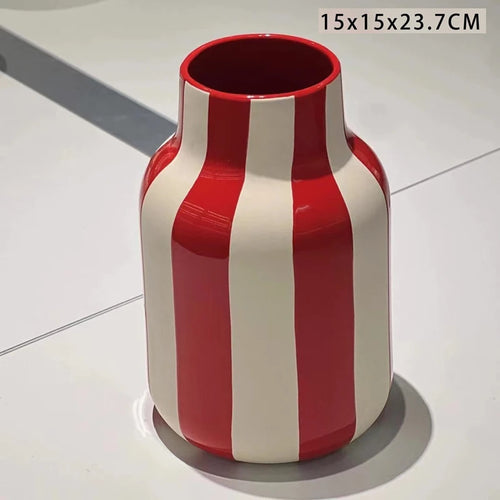 Geometrically Shaped Ceramic Flower Arrangement, Home Decor, Dining Room Bedroom Living Room Office Decor Creative Art Vase, 1Pc - vue 11 sur 11