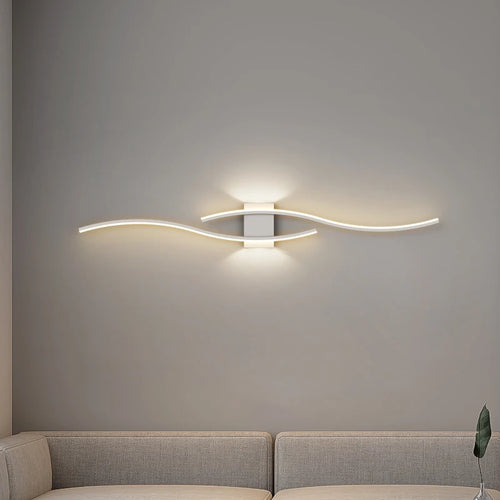 Modern minimalist designer strip wall light loft decor - vue 4 sur 22