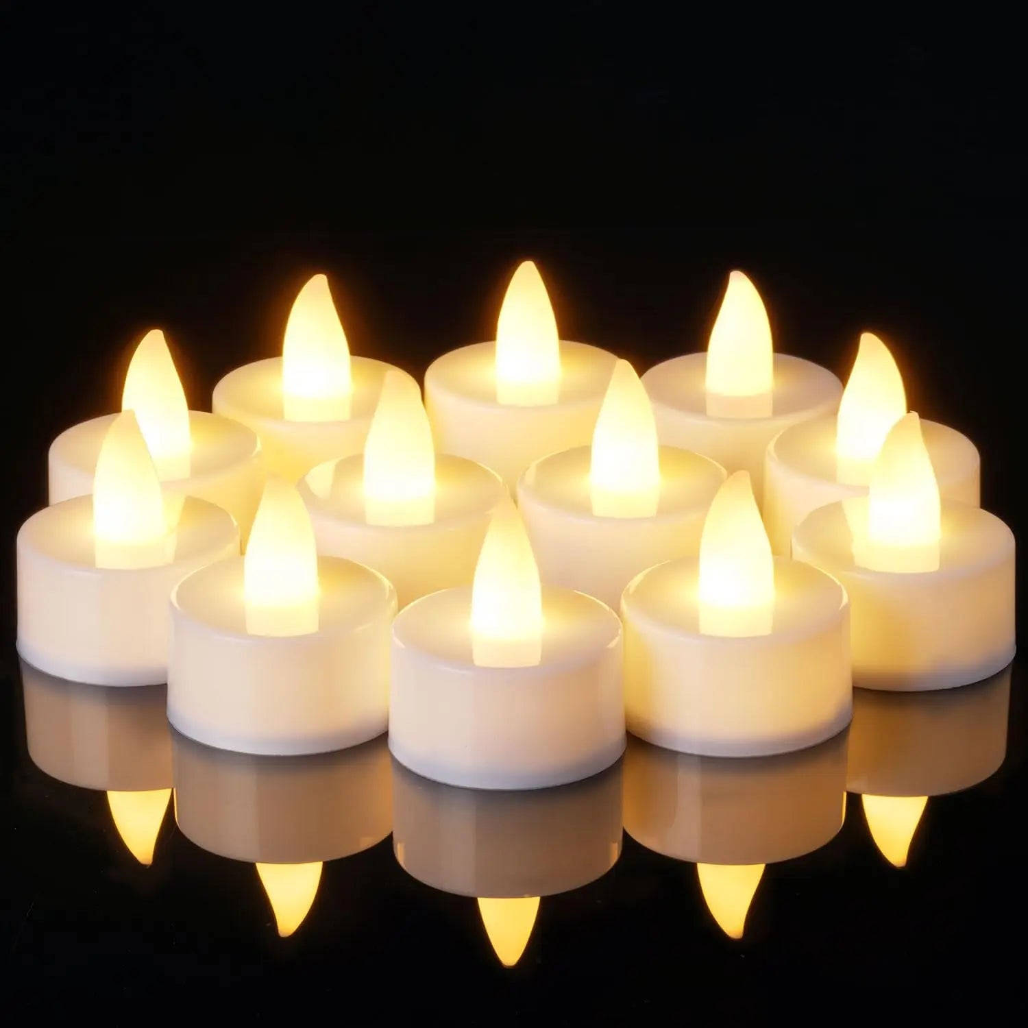 lot de 24 bougies led créatives pour halloween et noël - vue 2 sur 7