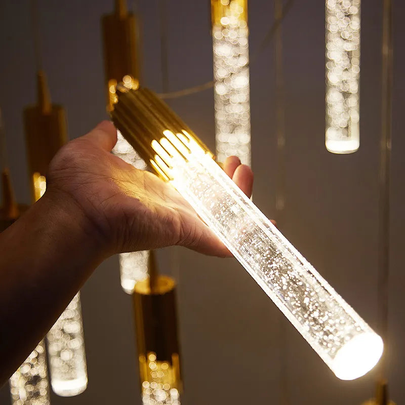 Suspension en cristal de luxe pour décoration intérieure - vue 5 sur 22