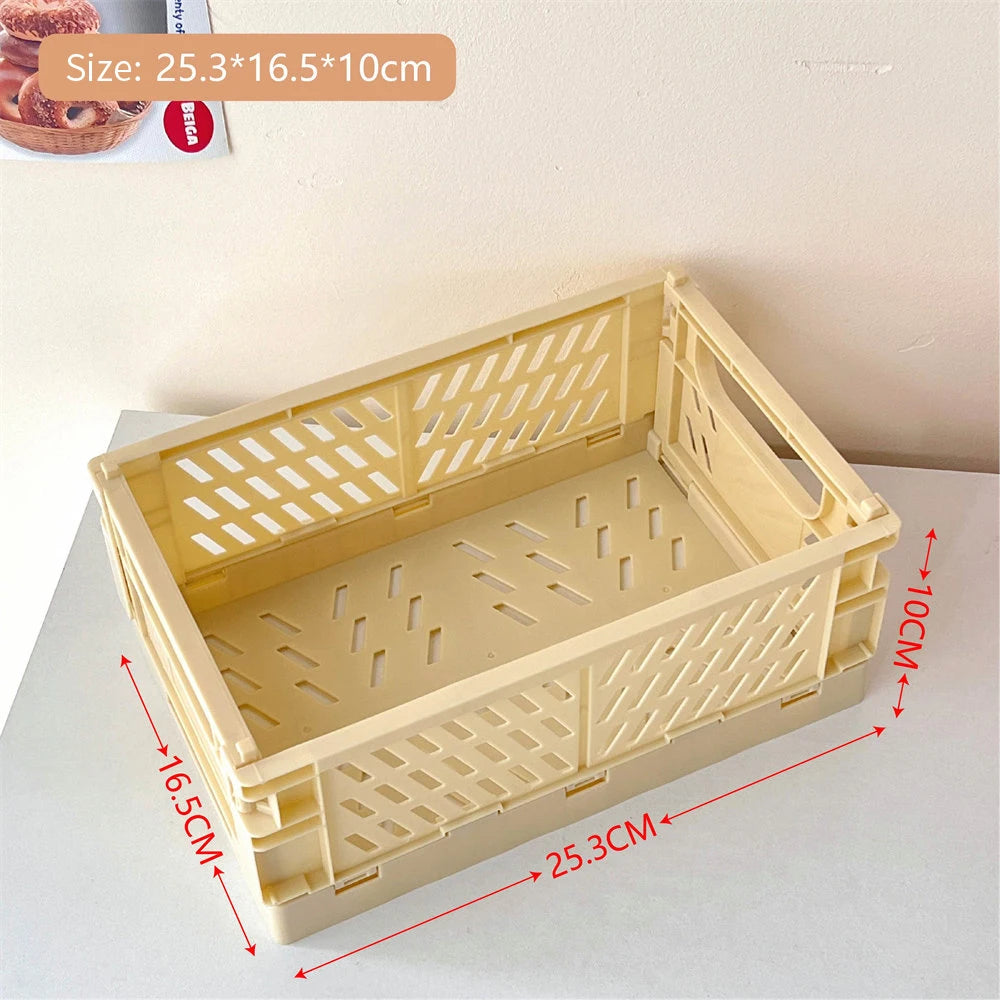 panier pliable empilable pour rangement maquillage bijoux jouets - vue 19 sur 19