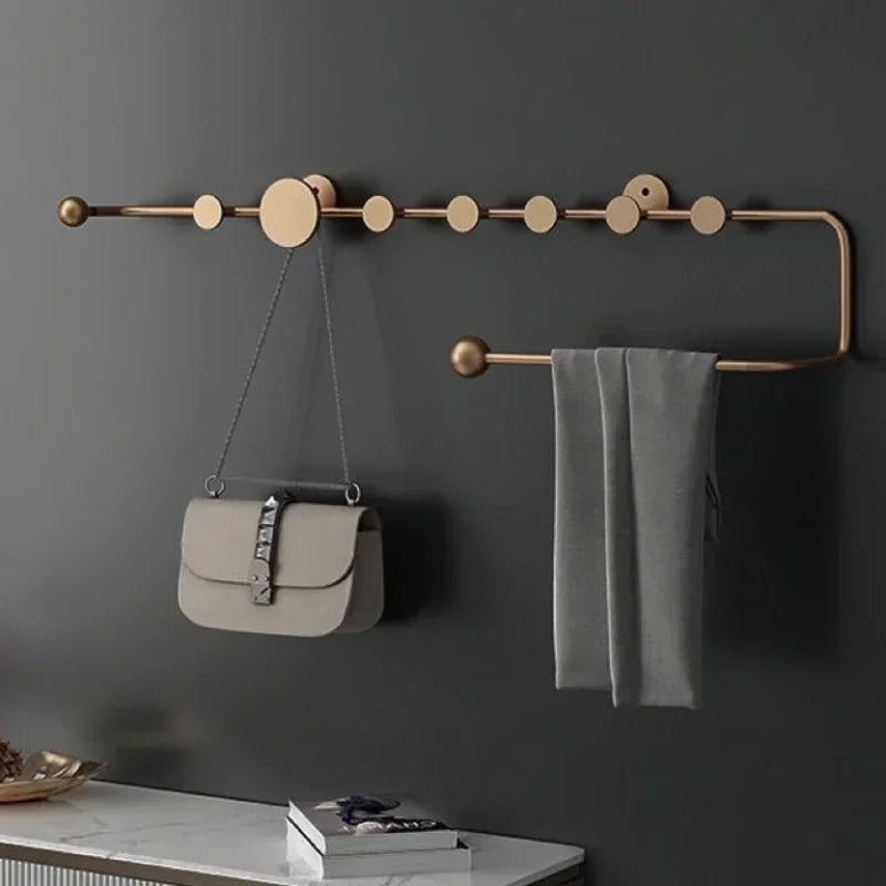 porte-vêtements et chapeaux de luxe nordique décoratif mural - vue 4 sur 18