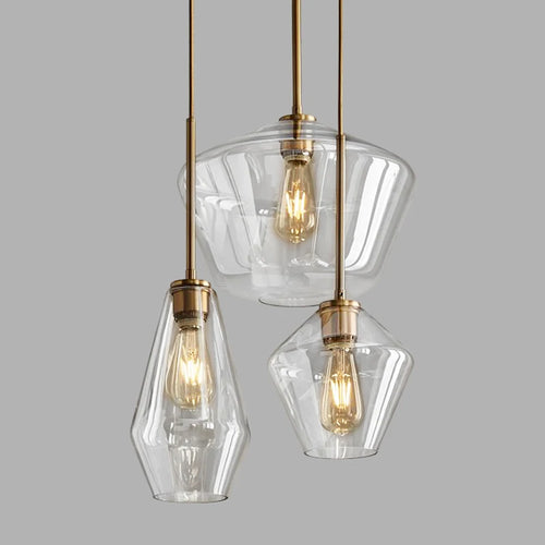 Modern Nordic glass pendant light, creative minimalist style - vue 14 sur 14