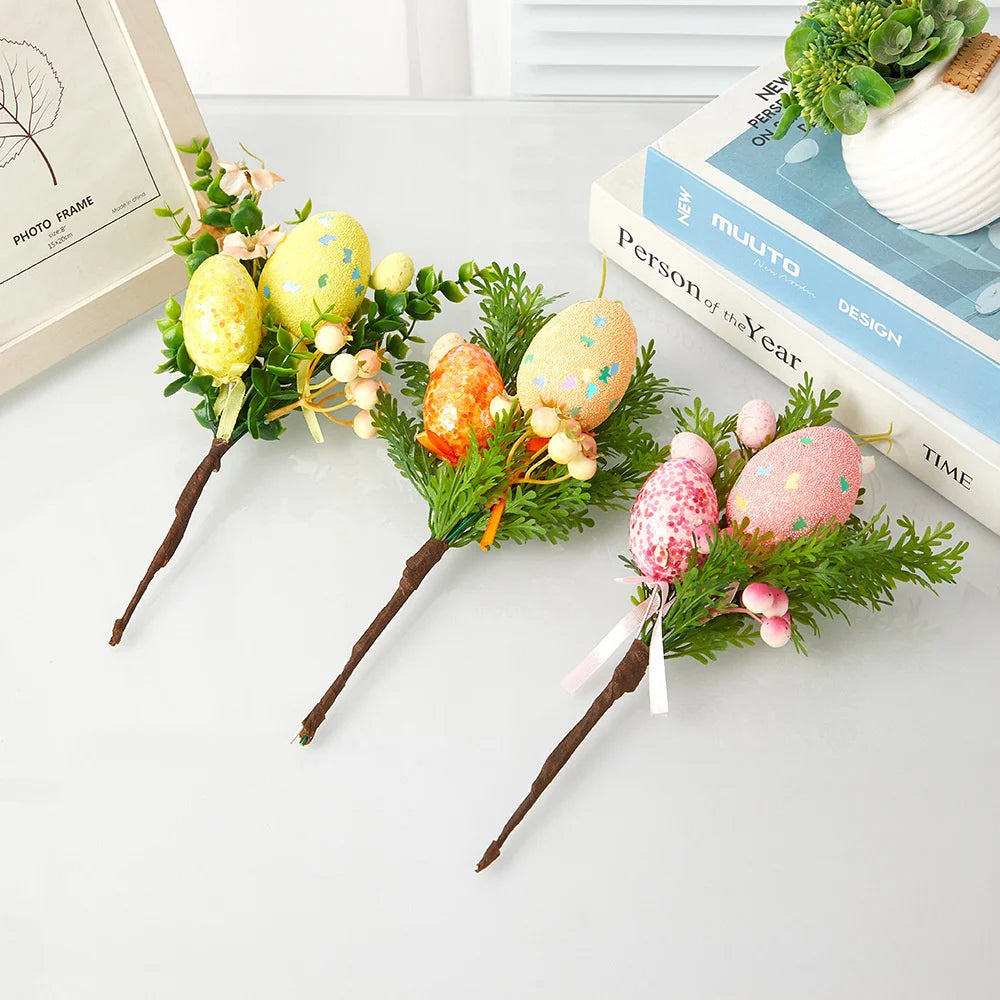 branche d'oeufs de pâques pour décorations florales et jardin - vue 6 sur 13