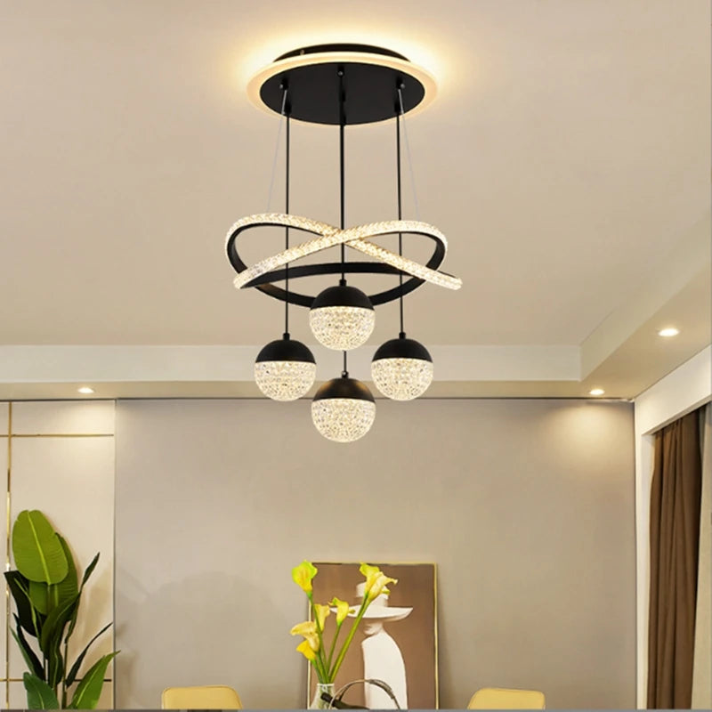 suspension moderne lumineuse pour restaurant bar ou appartement - vue 3 sur 10