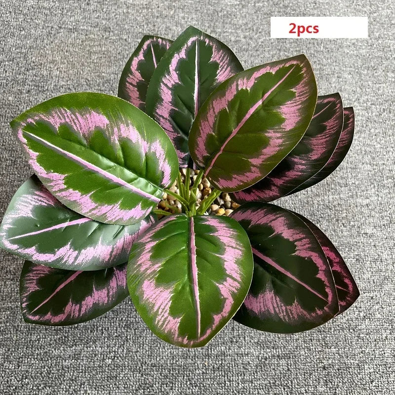 feuilles de phénix artificielles décoration verte en plastique - vue 7 sur 40