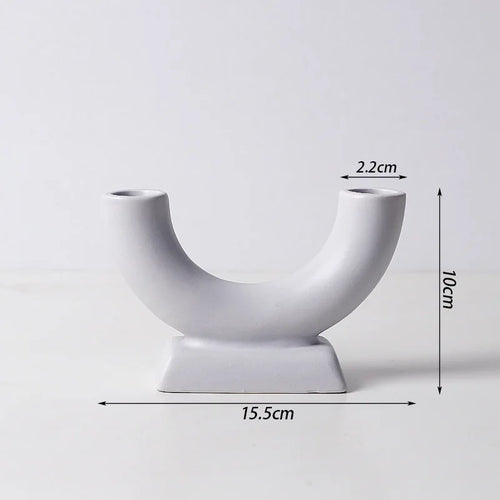 bougeoir nordique en béton pour décoration intérieure moderne - vue 12 sur 14