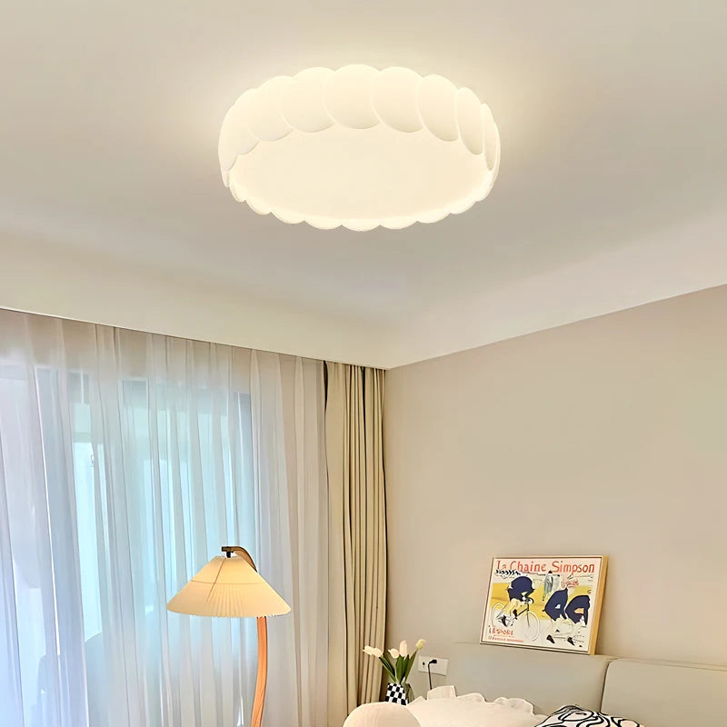 plafonnier cercle décoration éclairage simple design élégant moderne - vue 4 sur 8