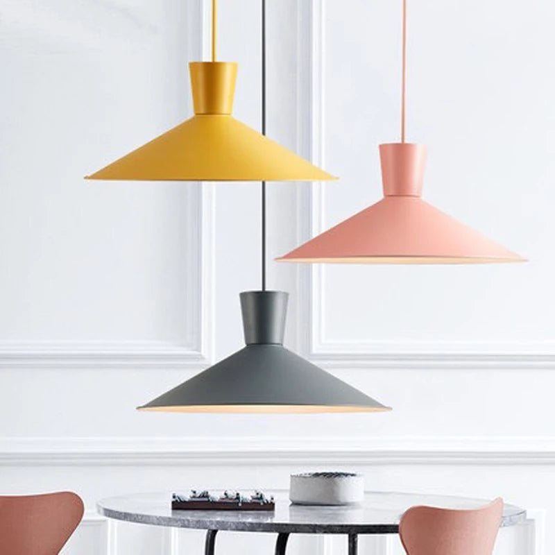 Modern Macarons Pendant Ceiling Lights, Nordic Designer Suspension Lamp for Kitchen Islands, Dining Tables, Bar Restaurant Decor - vue 6 sur 6