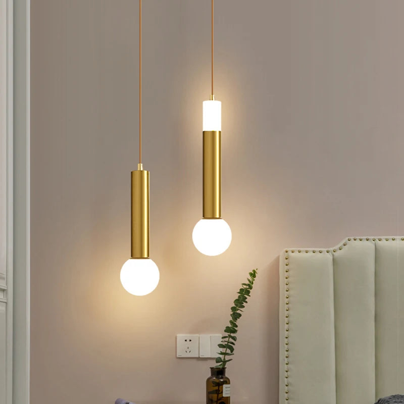 suspension moderne à tube long en led pour décoration intérieure luxe - vue 3 sur 30