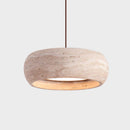 suspension à led style wabi sabi en pierre pour décoration intérieure