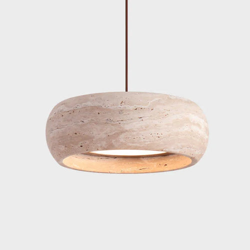 suspension à led style wabi sabi en pierre pour décoration intérieure - vue 8 sur 8