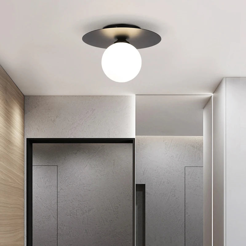 Plafonnier led or noir allée maison balcon 
(72 caractères) - vue 3 sur 10