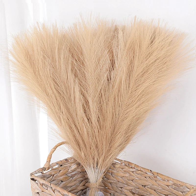 lot de bouquets dherbe de pampa artificielle pour décoration intérieure - vue 2 sur 15