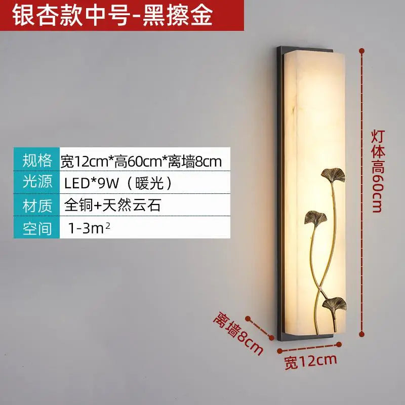 applique murale vintage en marbre à led pour extérieur jardin et cour - vue 8 sur 15