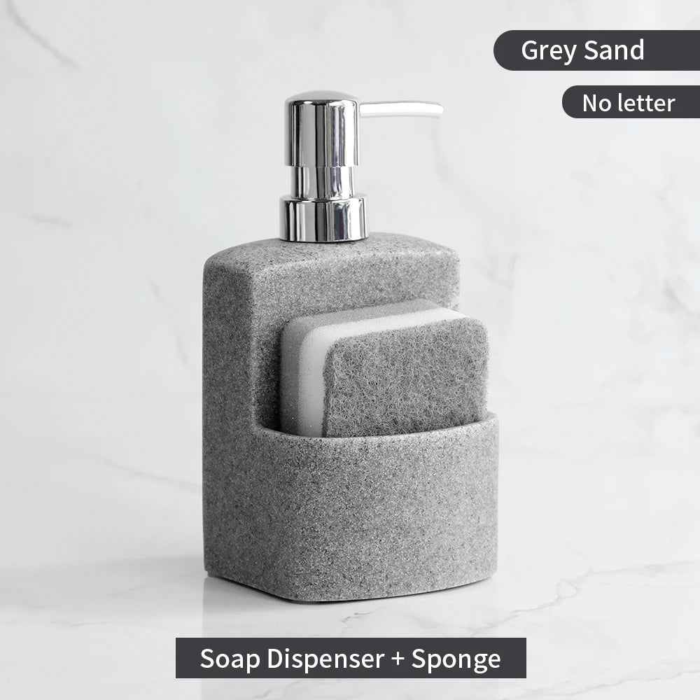 distributeur de savon liquide avec rangement pour accessoires de cuisine - vue 11 sur 14