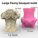 nouveau moule silicone bouquet roses chrysanthème pivoine cadeau saint valentin