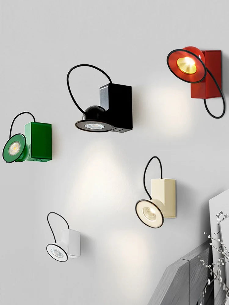 Applique murale Italien Stilnovo Minibox lumière magnétique moderne rétro chambre bureau étude lecture salon design - vue 6 sur 14