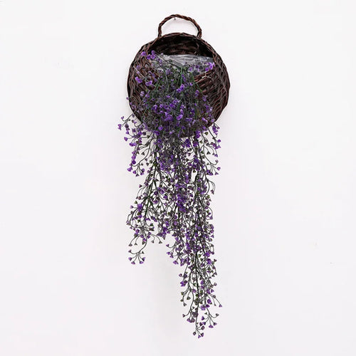 plantes artificielles vignes saule murale décoration intérieure mariage balcon