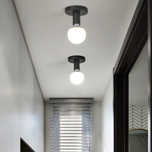 plafonnier led moderne style industriel rétro pour décoration intérieure - vue 3 sur 14