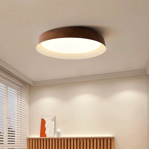 Lustre bois Salon moderne Rondin Japonais Nordique - vue 6 sur 9