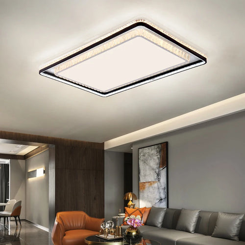 plafonnier en cristal à led design moderne pour intérieur élégant - vue 6 sur 6