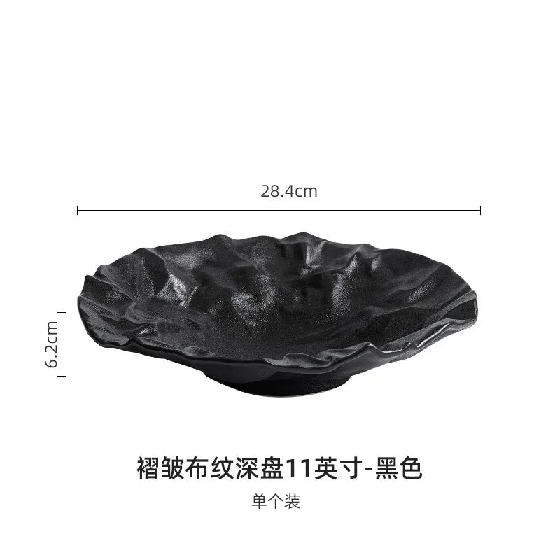 assiette creuse pliante ceramique style japonais premium maison