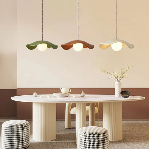Minimalist Nordic wabi sabi chandelier for modern decor - vue 2 sur 9