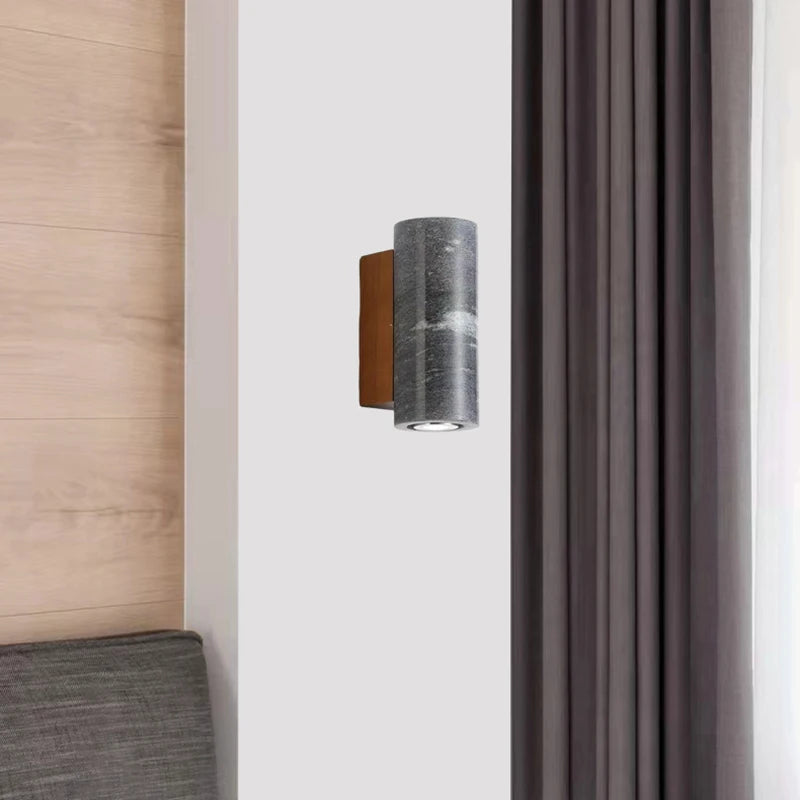 applique murale en marbre et bois style art déco pour intérieur élégant - vue 5 sur 10
