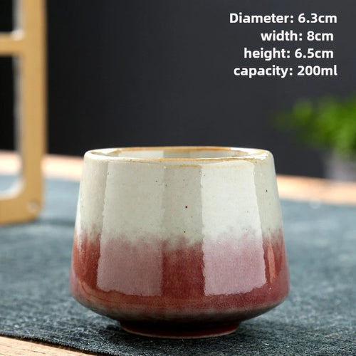 Tasse à thé japonaise raku artisanale style kungfu