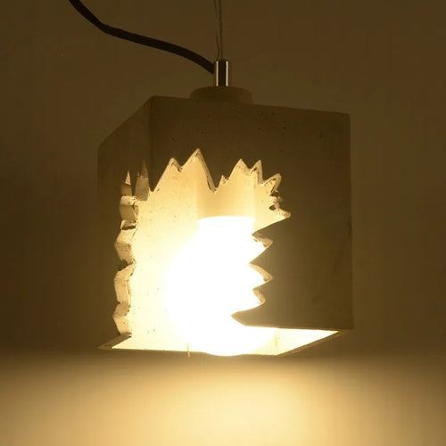 suspension rétro style loft lampe led en ciment pour restaurant et bar - vue 6 sur 8