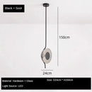Modern glass chandelier for minimalist interior decor