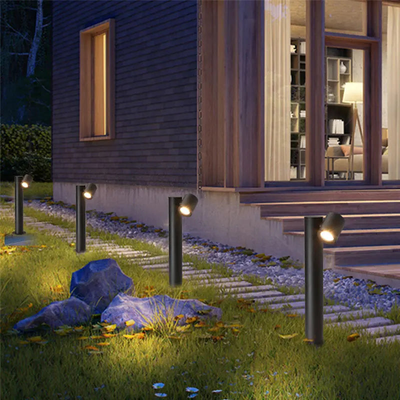 lampe led extérieure rotative étanche pour jardin et parc