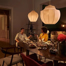 Modern fabric pendant light for minimalist interior decor