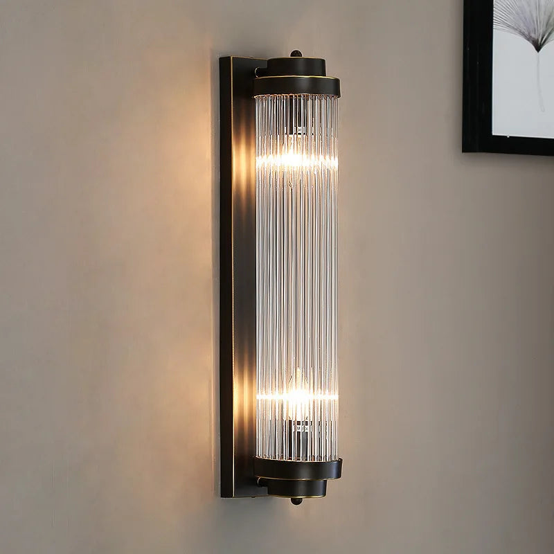 applique murale en cristal doré et cuivre design élégant pour intérieur - vue 5 sur 10
