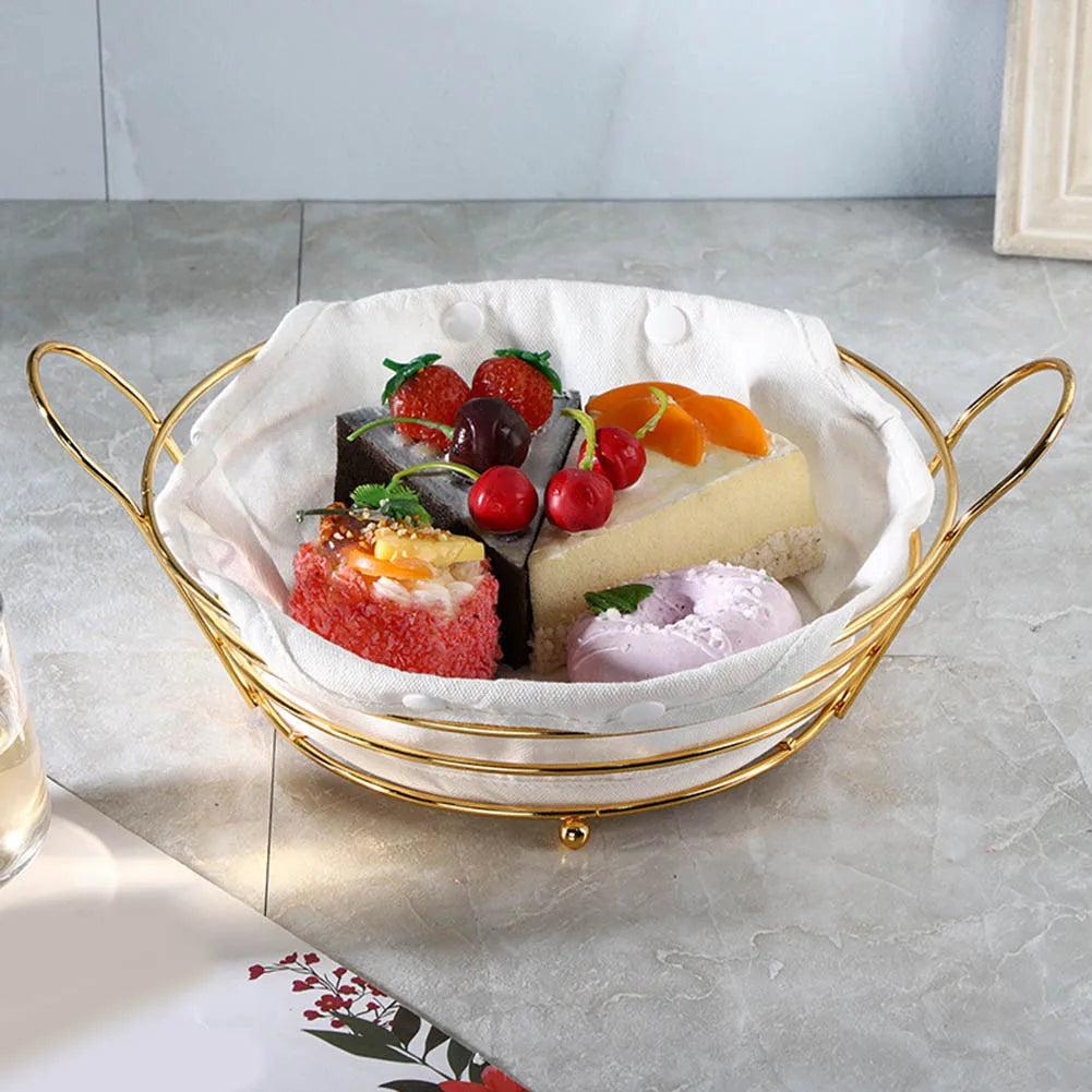 panier de rangement en métal pour collations et fruits - vue 6 sur 6