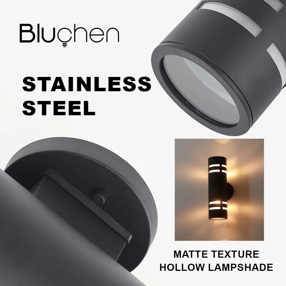 applique murale led étanche en inox pour extérieur élégant et moderne - vue 5 sur 7