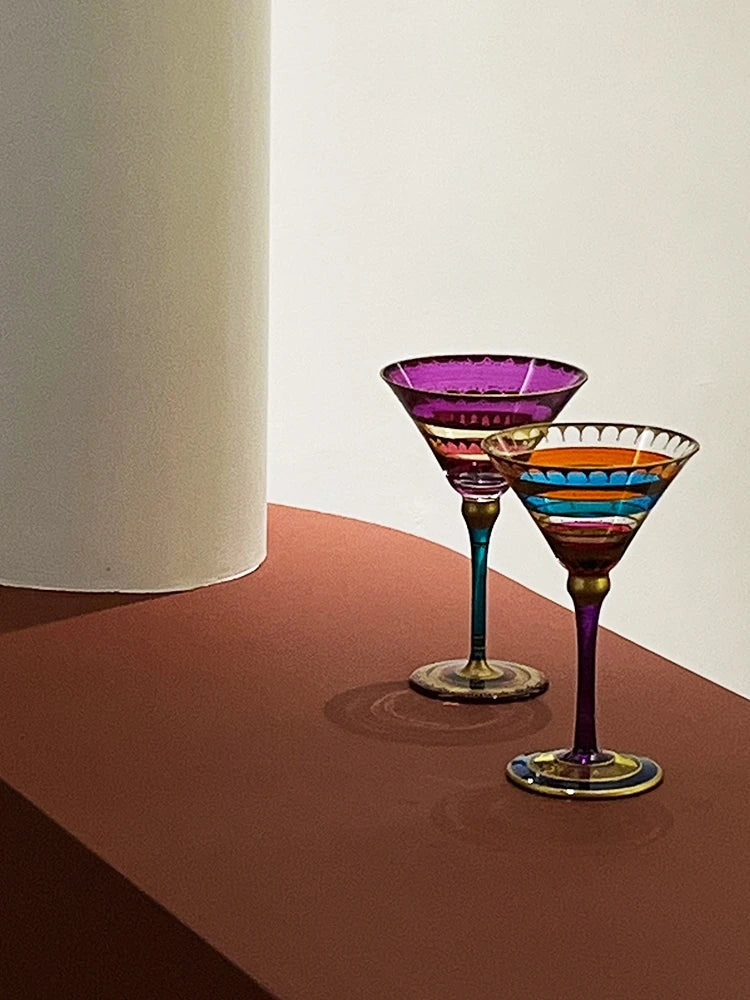 Verre à vin pied design nordique style maison - vue 5 sur 7