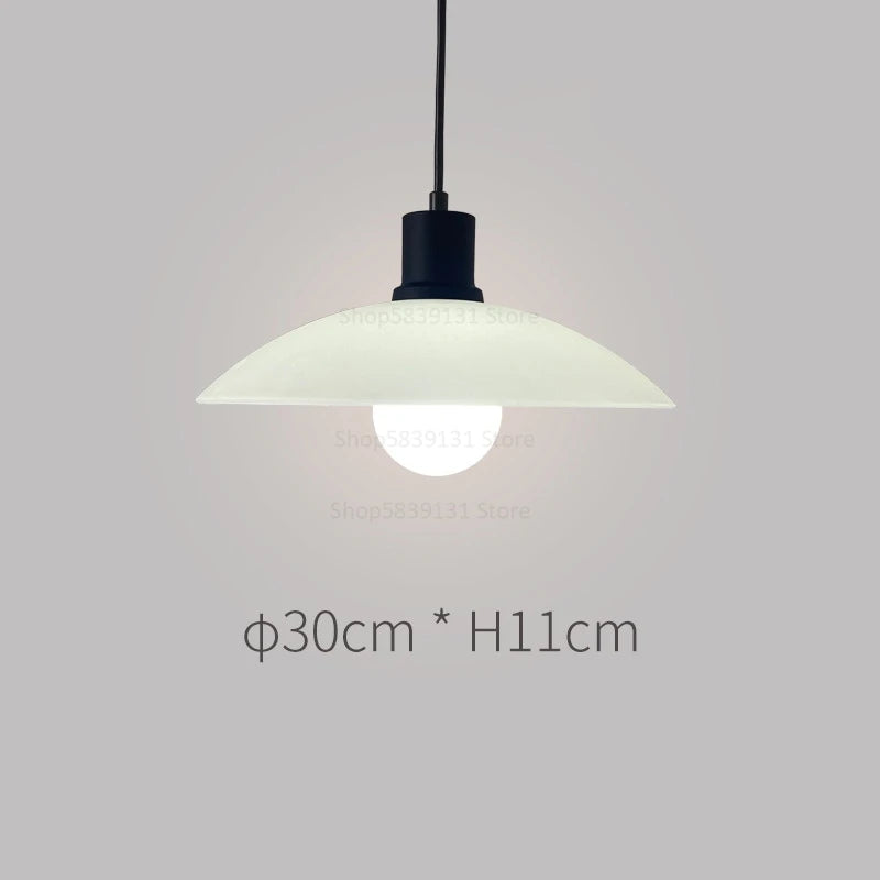 Nordic minimalist LED pendant light Danish designer flying saucer - vue 13 sur 16