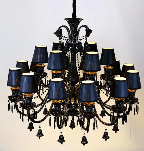 lustre en cristal à 44 bras pour hôtel et centre commercial - vue 10 sur 12