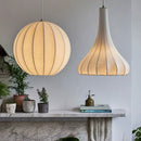 Nordic wabi sabi LED pendant light for living room, minimalist silk chandelier for bar, dining room, bedroom, loft